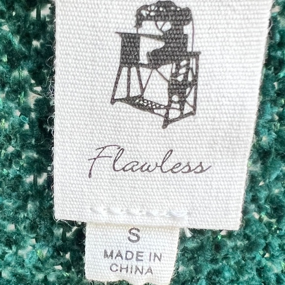 Flawless Green Open-Front Cardigan | Size Small | NWT - Picture 7 of 7